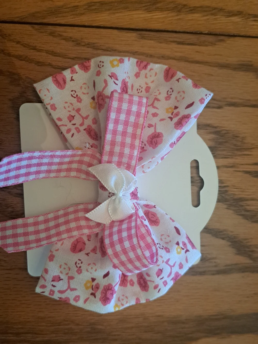 Set Of 5Girls Floral & Gingham Brandnew Hair Bows